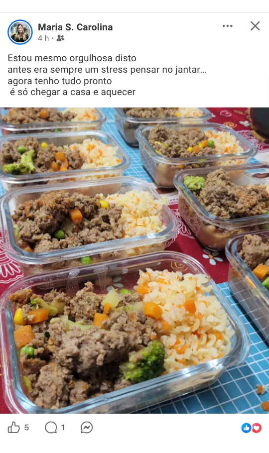 Depoimento de Maria S. Carolina - cliente satisfeita com o método freezer